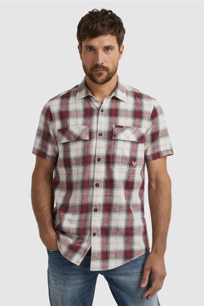 SHORT SLEEVE CHECK SHIRT PSIS2303232 2088